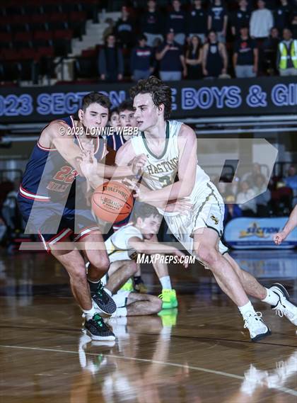 Thumbnail 2 in Hastings vs Byram Hills (Section 1 Class B Semifinal) photogallery.