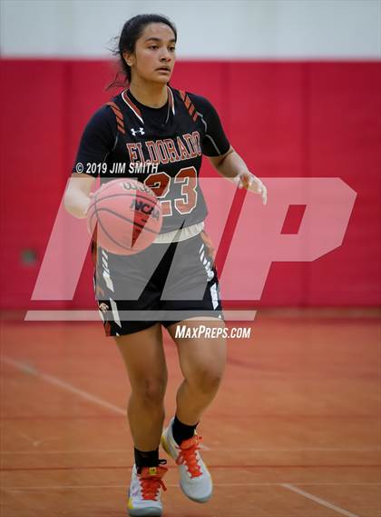 Thumbnail 2 in Eldorado vs. Las Cruces (Joe Armijo Basketball Classic) photogallery.