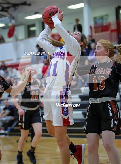 Thumbnail 3 in Eldorado vs. Las Cruces (Joe Armijo Basketball Classic) photogallery.