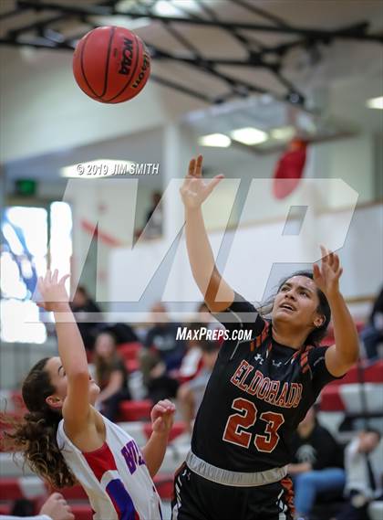 Thumbnail 1 in Eldorado vs. Las Cruces (Joe Armijo Basketball Classic) photogallery.