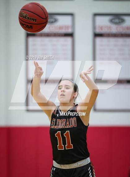Thumbnail 1 in Eldorado vs. Las Cruces (Joe Armijo Basketball Classic) photogallery.