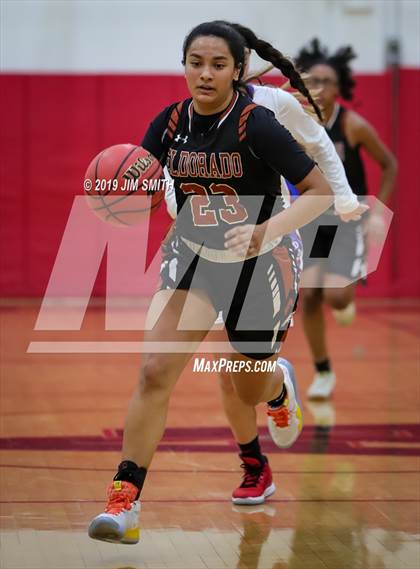 Thumbnail 3 in Eldorado vs. Las Cruces (Joe Armijo Basketball Classic) photogallery.
