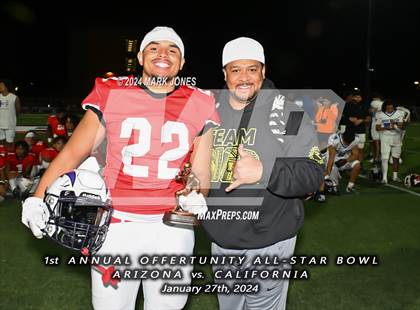 Thumbnail 2 in 1st  Annual Offertunity All-Star Bowl (Arizona vs. California) photogallery.