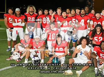 Thumbnail 2 in 1st  Annual Offertunity All-Star Bowl (Arizona vs. California) photogallery.