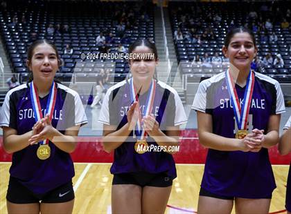 Thumbnail 3 in Boyd vs. Stockdale (UIL 3A Volleyball Division II Final Medal Ceremony) photogallery.
