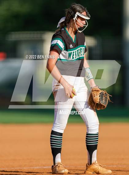 Thumbnail 2 in Westfield School vs Union Grove (Strong Rock Softball Invite) photogallery.