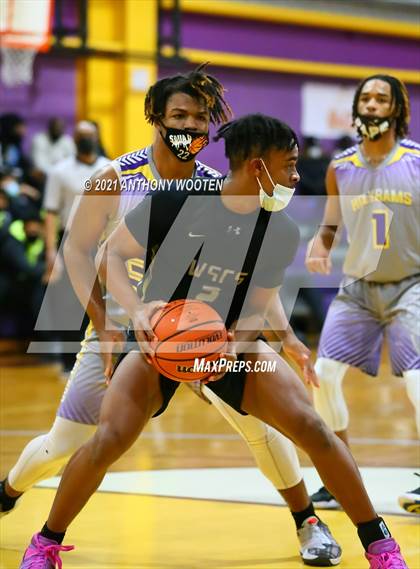 Thumbnail 2 in Winston-Salem Christian vs Word of God Christian Academy (Capital City New Years Showcase) photogallery.