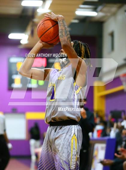 Thumbnail 2 in Winston-Salem Christian vs Word of God Christian Academy (Capital City New Years Showcase) photogallery.