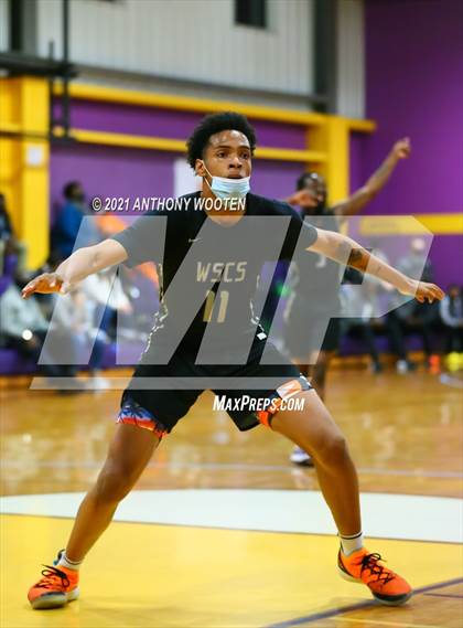 Thumbnail 2 in Winston-Salem Christian vs Word of God Christian Academy (Capital City New Years Showcase) photogallery.