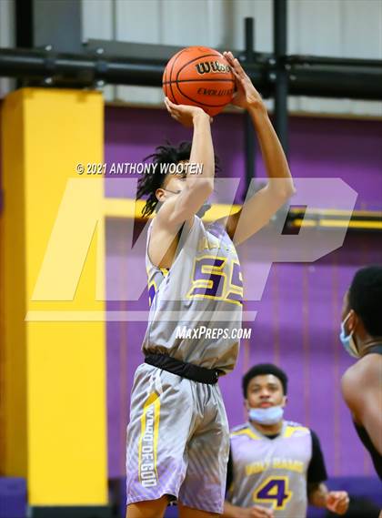 Thumbnail 1 in Winston-Salem Christian vs Word of God Christian Academy (Capital City New Years Showcase) photogallery.