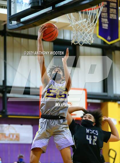 Thumbnail 1 in Winston-Salem Christian vs Word of God Christian Academy (Capital City New Years Showcase) photogallery.