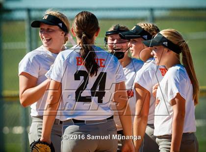 Thumbnail 3 in Hastings vs. Lincoln Southeast (Lincoln Public Schools Softball Classic) photogallery.