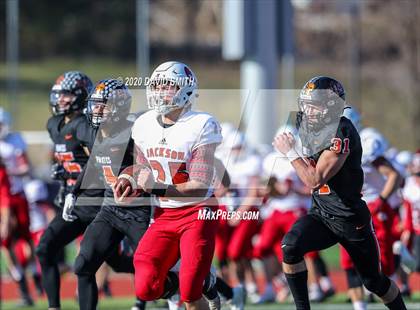 Thumbnail 1 in Platte County vs. Jackson (MSHSAA Class 5 Championship) photogallery.