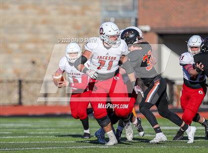 Thumbnail 1 in Platte County vs. Jackson (MSHSAA Class 5 Championship) photogallery.