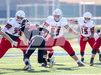 Thumbnail 2 in Platte County vs. Jackson (MSHSAA Class 5 Championship) photogallery.
