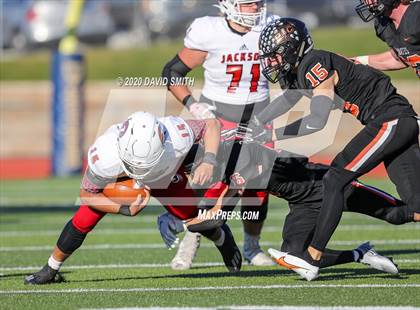 Thumbnail 2 in Platte County vs. Jackson (MSHSAA Class 5 Championship) photogallery.