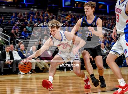 Thumbnail 2 in Linton-Stockton v Ft Wayne Blackhawk Christian (IHSAA 2A Final)  photogallery.