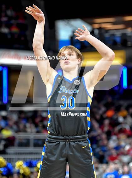 Thumbnail 1 in Linton-Stockton v Ft Wayne Blackhawk Christian (IHSAA 2A Final)  photogallery.