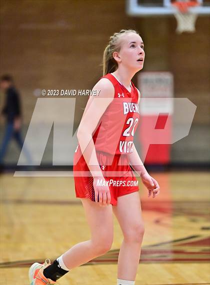 Thumbnail 1 in (CHSAA 3A Girls Basketball Round One) Buena Vista vs Ellicott photogallery.