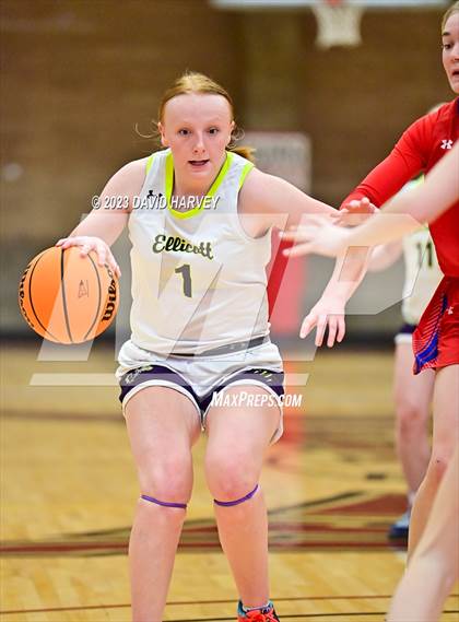 Thumbnail 1 in (CHSAA 3A Girls Basketball Round One) Buena Vista vs Ellicott photogallery.