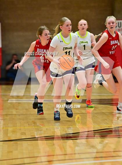 Thumbnail 3 in (CHSAA 3A Girls Basketball Round One) Buena Vista vs Ellicott photogallery.