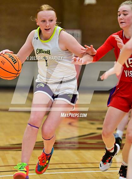 Thumbnail 1 in (CHSAA 3A Girls Basketball Round One) Buena Vista vs Ellicott photogallery.
