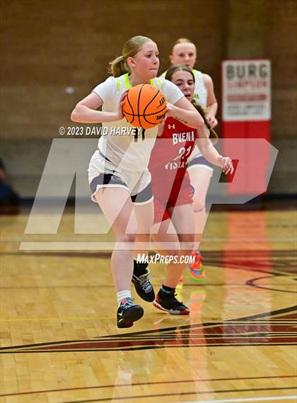 Thumbnail 1 in (CHSAA 3A Girls Basketball Round One) Buena Vista vs Ellicott photogallery.