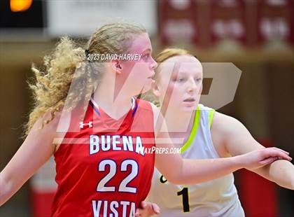 Thumbnail 2 in (CHSAA 3A Girls Basketball Round One) Buena Vista vs Ellicott photogallery.