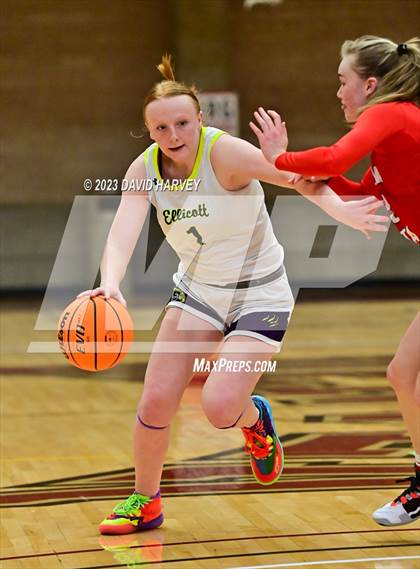 Thumbnail 3 in (CHSAA 3A Girls Basketball Round One) Buena Vista vs Ellicott photogallery.