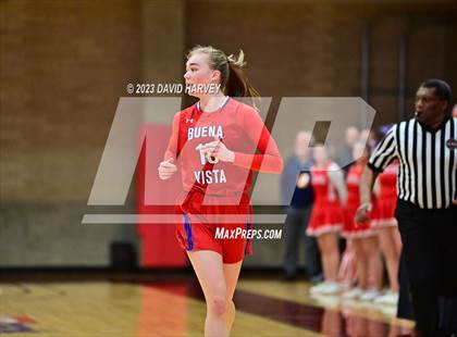 Thumbnail 1 in (CHSAA 3A Girls Basketball Round One) Buena Vista vs Ellicott photogallery.
