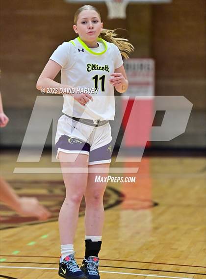 Thumbnail 1 in (CHSAA 3A Girls Basketball Round One) Buena Vista vs Ellicott photogallery.