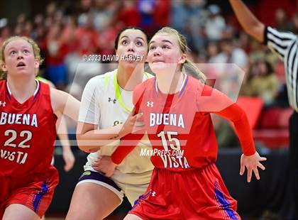 Thumbnail 3 in (CHSAA 3A Girls Basketball Round One) Buena Vista vs Ellicott photogallery.