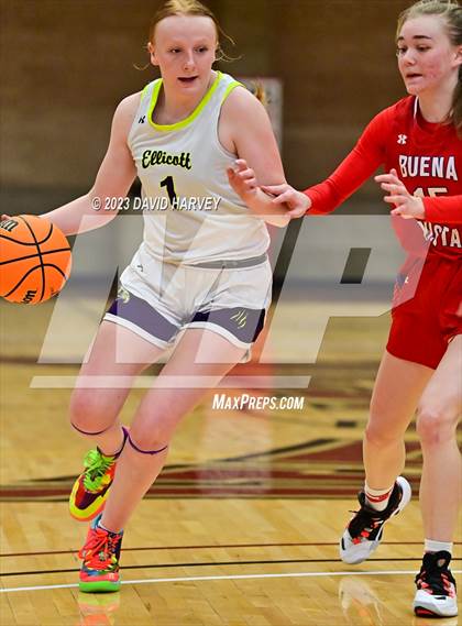 Thumbnail 3 in (CHSAA 3A Girls Basketball Round One) Buena Vista vs Ellicott photogallery.