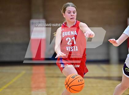 Thumbnail 2 in (CHSAA 3A Girls Basketball Round One) Buena Vista vs Ellicott photogallery.