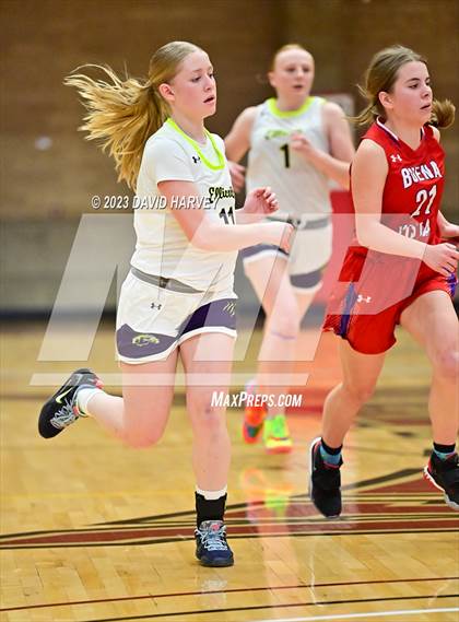 Thumbnail 2 in (CHSAA 3A Girls Basketball Round One) Buena Vista vs Ellicott photogallery.