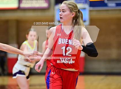 Thumbnail 2 in (CHSAA 3A Girls Basketball Round One) Buena Vista vs Ellicott photogallery.