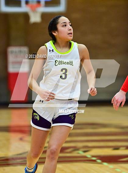 Thumbnail 3 in (CHSAA 3A Girls Basketball Round One) Buena Vista vs Ellicott photogallery.