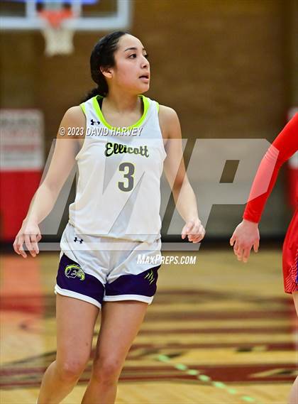 Thumbnail 1 in (CHSAA 3A Girls Basketball Round One) Buena Vista vs Ellicott photogallery.