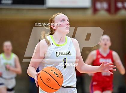Thumbnail 1 in (CHSAA 3A Girls Basketball Round One) Buena Vista vs Ellicott photogallery.