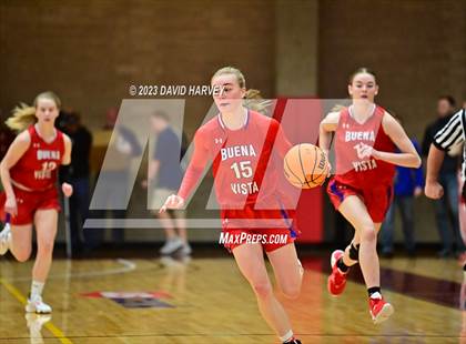 Thumbnail 3 in (CHSAA 3A Girls Basketball Round One) Buena Vista vs Ellicott photogallery.
