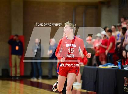 Thumbnail 3 in (CHSAA 3A Girls Basketball Round One) Buena Vista vs Ellicott photogallery.