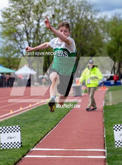 Thumbnail 3 in CHSAA Track and Field 2A Championships (Boys Long Jump) photogallery.