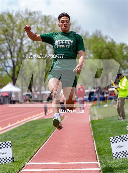 Thumbnail 2 in CHSAA Track and Field 2A Championships (Boys Long Jump) photogallery.