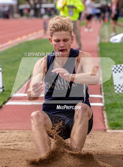 Thumbnail 3 in CHSAA Track and Field 2A Championships (Boys Long Jump) photogallery.