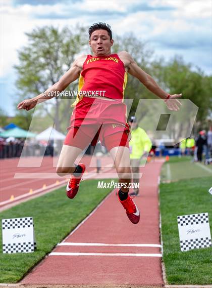 Thumbnail 2 in CHSAA Track and Field 2A Championships (Boys Long Jump) photogallery.