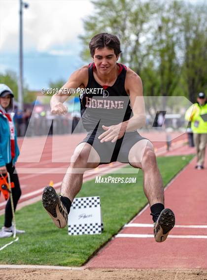 Thumbnail 3 in CHSAA Track and Field 2A Championships (Boys Long Jump) photogallery.