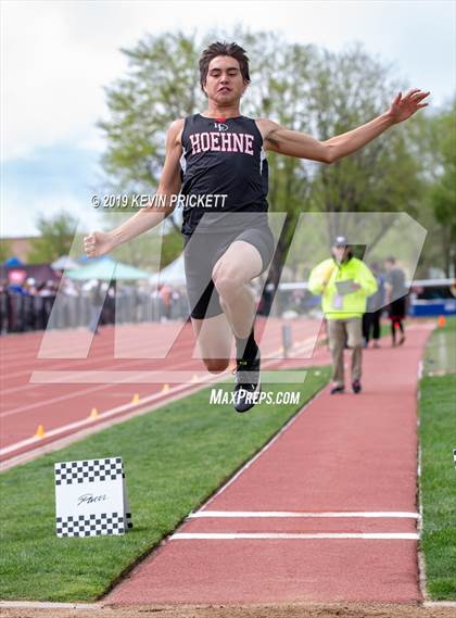 Thumbnail 2 in CHSAA Track and Field 2A Championships (Boys Long Jump) photogallery.