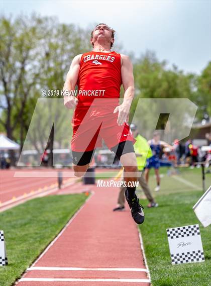 Thumbnail 3 in CHSAA Track and Field 2A Championships (Boys Long Jump) photogallery.
