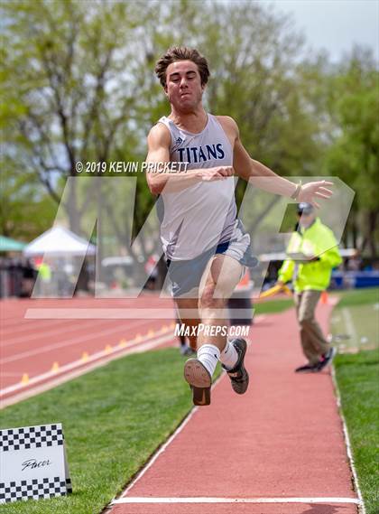 Thumbnail 3 in CHSAA Track and Field 2A Championships (Boys Long Jump) photogallery.