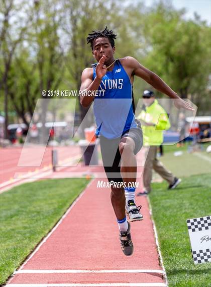 Thumbnail 2 in CHSAA Track and Field 2A Championships (Boys Long Jump) photogallery.